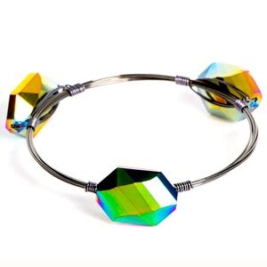 💫💎💫 “GALACTIC GETAWAY” MULTI IRIDESCENT OIL SPILL BRACELET❗️💫💎💫